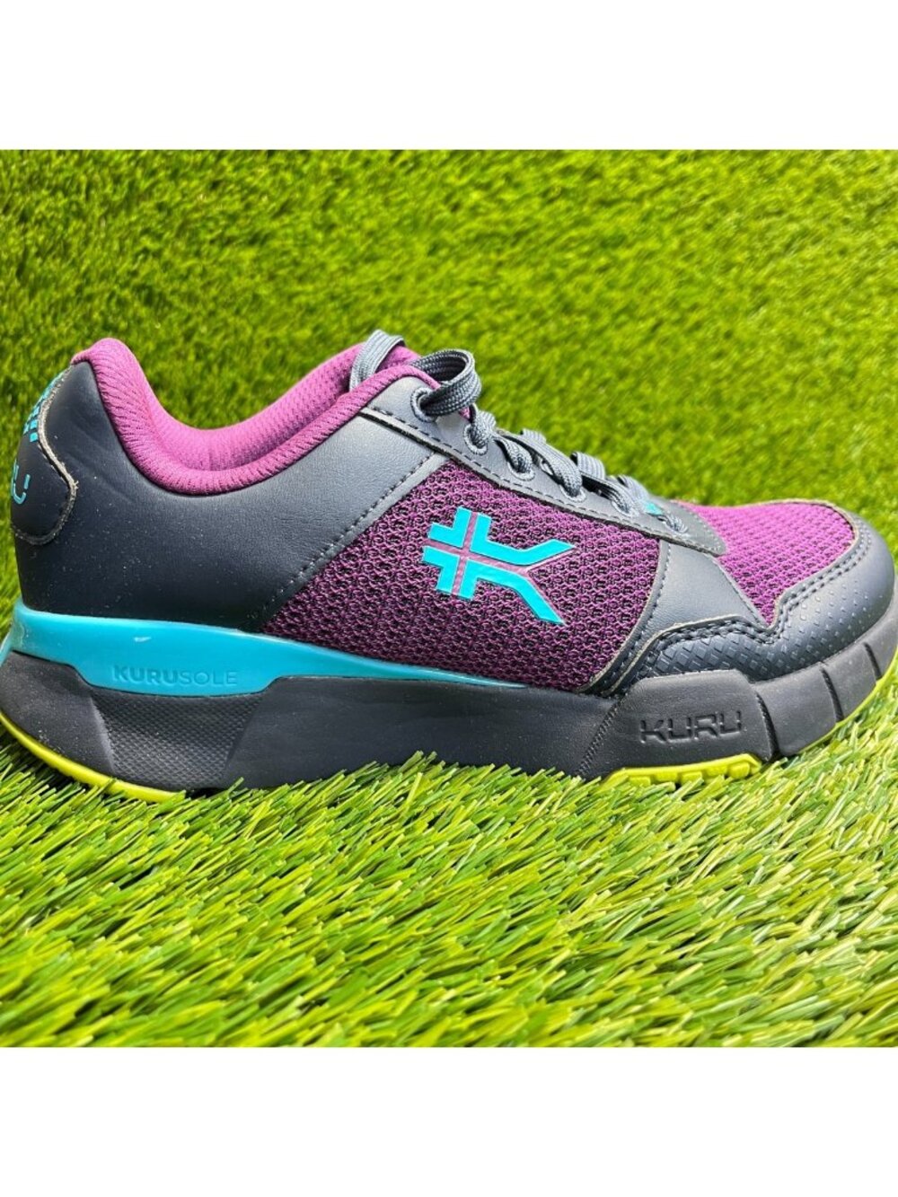 Kuru Quantum 2.0 Womens Size 6.5 Purple Blue Athletic Running Shoes Sneakers